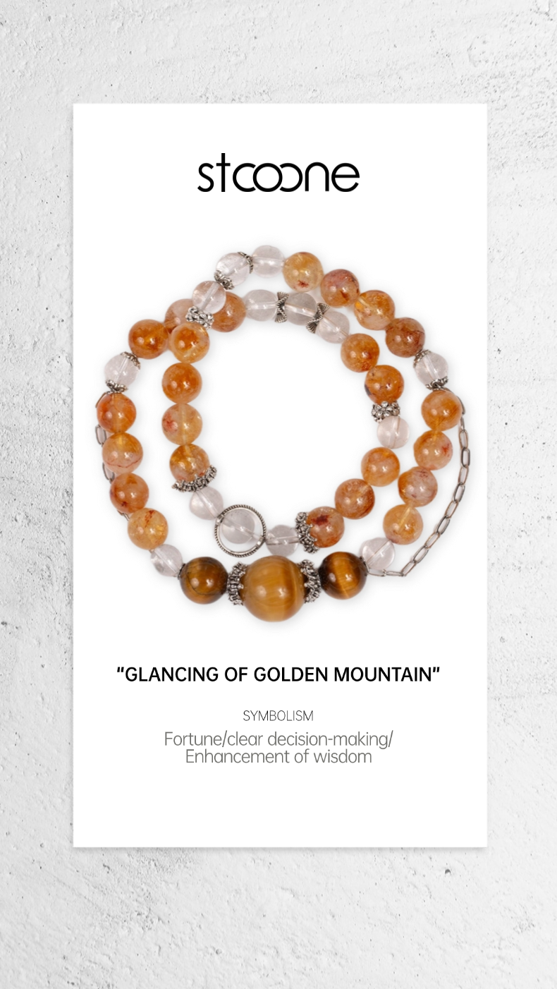 Citrine crystal bead bracelet ORIGINAL DESIGN BRAND Natural/Unique/handmade Lucky Charm, Energy Balancing, Great Gift, Trendy Accessories