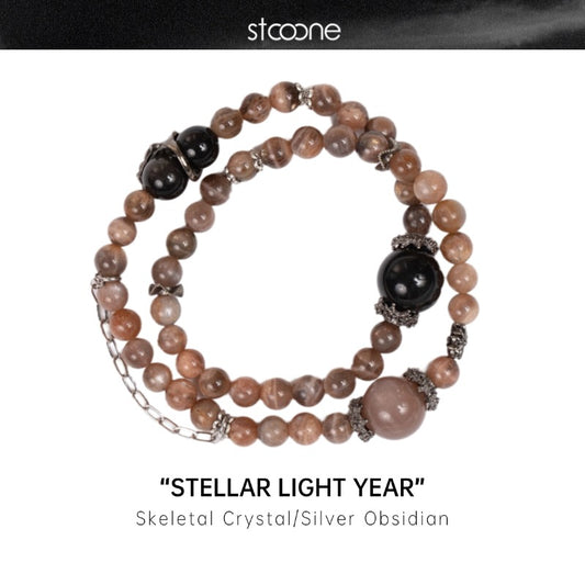 Skeletal Crystal bracelet ORIGINAL DESIGN BRAND Natural/Unique/handmade Lucky Charm, Energy Balancing, Great Gift, Trendy Accessories