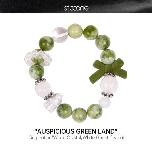 Serpentine/crystal bracelet ORIGINAL DESIGN BRAND Natural/Unique/handmade Lucky Charm, Energy Balancing, Great Gift, Trendy Accessories