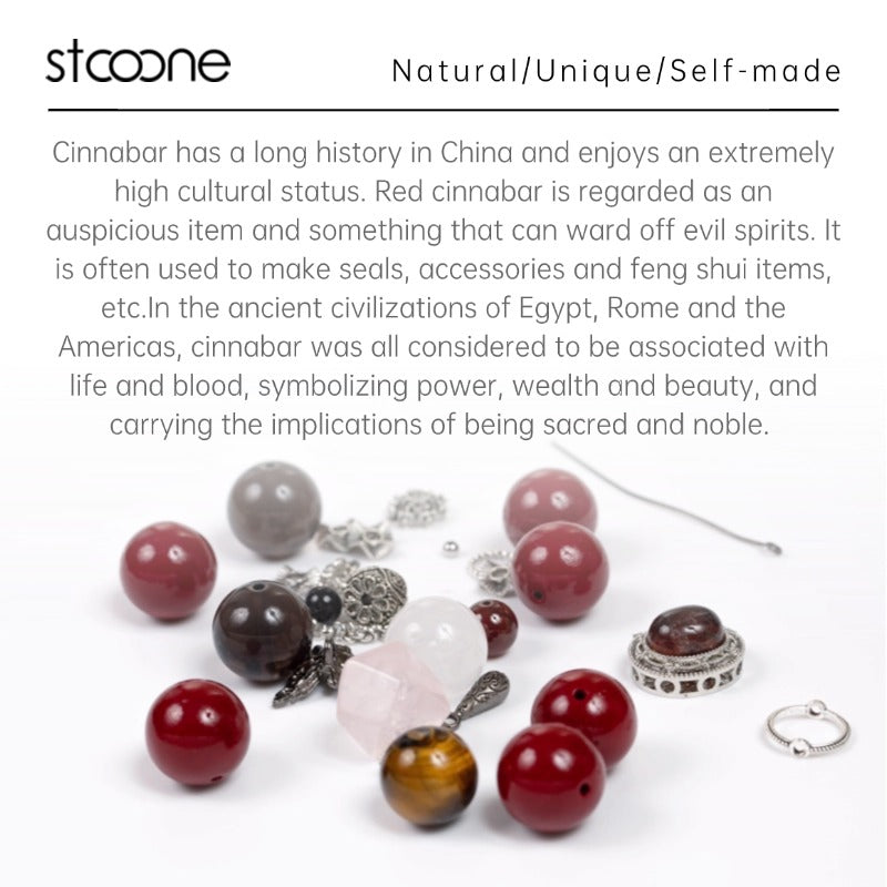 Cinnabar bracelet ORIGINAL DESIGN BRAND Natural/Unique/handmade Lucky Charm, Energy Balancing, Great Gift, Trendy Accessories