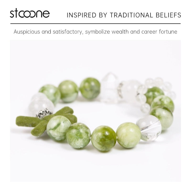 Serpentine/crystal bracelet ORIGINAL DESIGN BRAND Natural/Unique/handmade Lucky Charm, Energy Balancing, Great Gift, Trendy Accessories