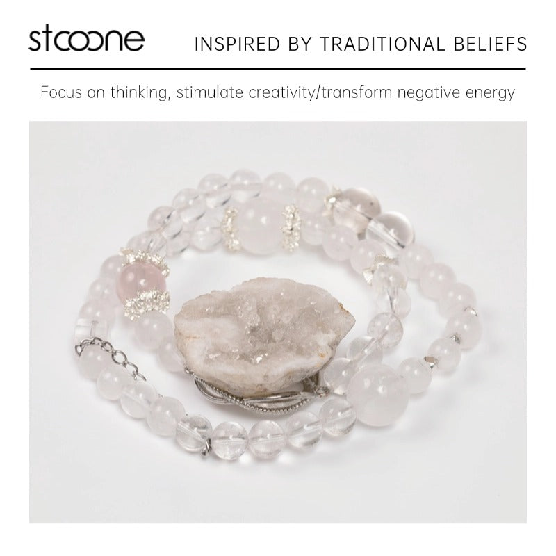 Geode & crystal bead bracelet ORIGINAL DESIGN BRAND Natural/Unique/handmade Lucky Charm, Energy Balancing, Great Gift, Trendy Accessories