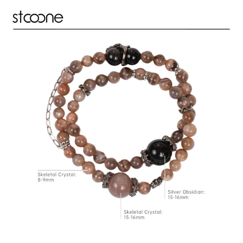 Skeletal Crystal bracelet ORIGINAL DESIGN BRAND Natural/Unique/handmade Lucky Charm, Energy Balancing, Great Gift, Trendy Accessories
