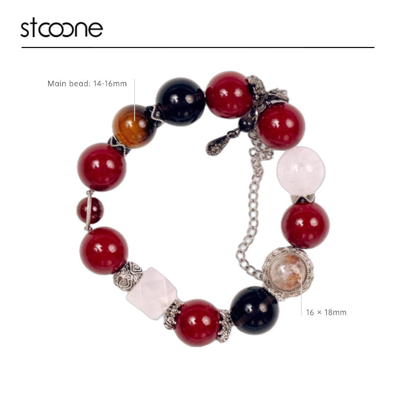 Cinnabar bracelet ORIGINAL DESIGN BRAND Natural/Unique/handmade Lucky Charm, Energy Balancing, Great Gift, Trendy Accessories