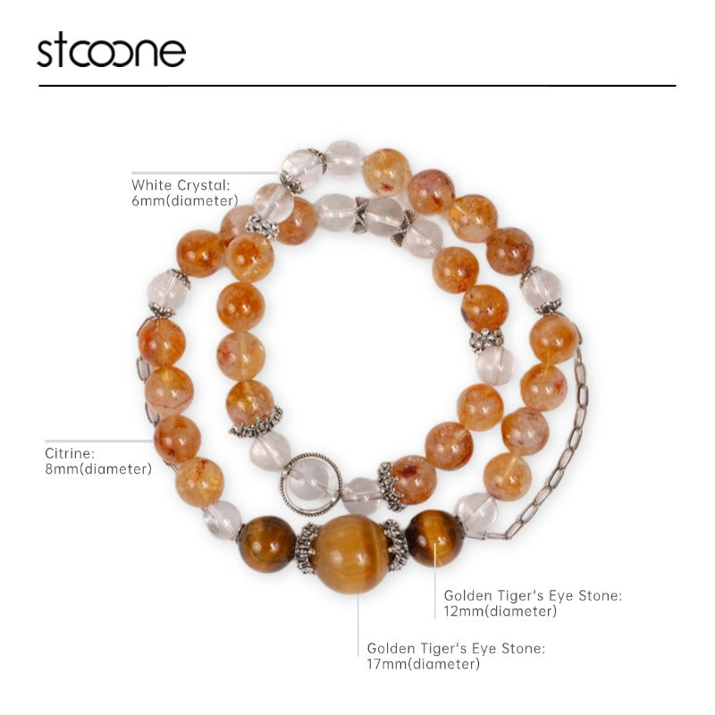Citrine crystal bead bracelet ORIGINAL DESIGN BRAND Natural/Unique/handmade Lucky Charm, Energy Balancing, Great Gift, Trendy Accessories